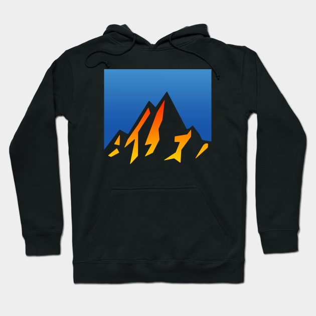 sunset mountains Hoodie by pholange